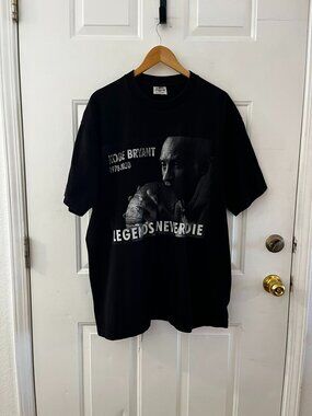 Kobe Bryant Legends Never Die Pro 5 Superheavy Tag Black Tee Shirt  Sz 2x